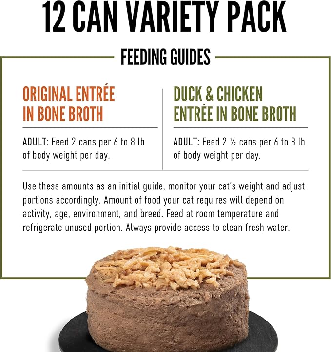 ORIJEN Premium Pate Wet Cat Food Variety Pack: Original + Duck & Chicken Recipes 3oz Cans (12 Count, 6 of Each)