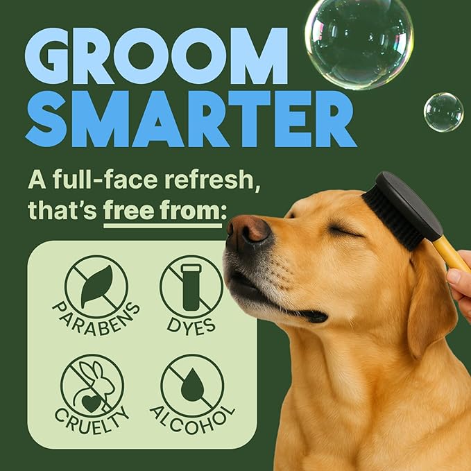 TropiClean Hypoallergenic Waterless Dog Shampoo | Dry Shampoo for Allergies & Sensitive Skin | Safe for Cats | Puppies & Kittens | No Rinse | 7.4oz