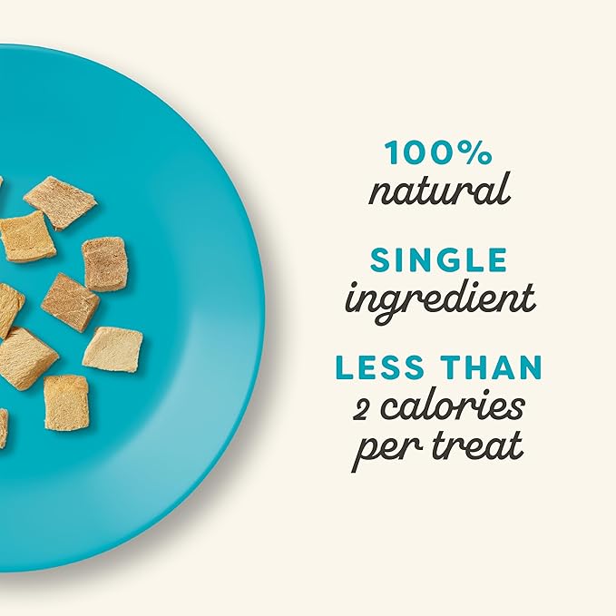 Applaws Natural Freeze-Dried Cat Treats, Single-Ingredient, High Protein, Grain-Free, Healthy Snack for Cats, Natural Cat Food Topper, Tuna Fillet (8 x 1.0oz Bags)