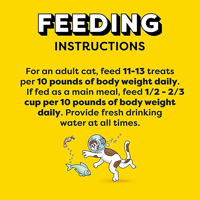 Temptations Classic Crunchy and Soft Cat Treats, Seafood Medley Flavor, 30 oz. Tub