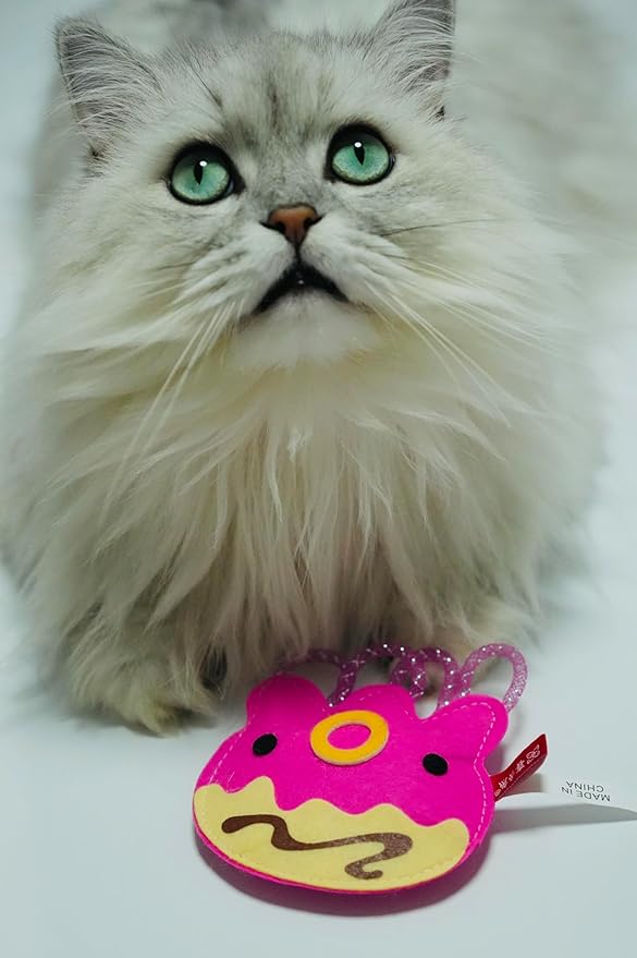 ROHOME Catnip Toys for Cat,Kitten Chew Teeth Cleaning Toy,Interactive Plush Toys for Swatting and Playing,Cute Octopus Cat Toy (Pink)