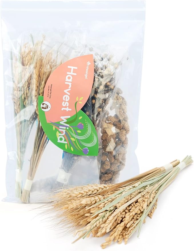 Niteangel Natural Flower & Herb Bedding Habitat Decor - for Hamsters Gerbils Mice Lemming Degus or Other Small Pets (Harvest Wind - Harvest Version)