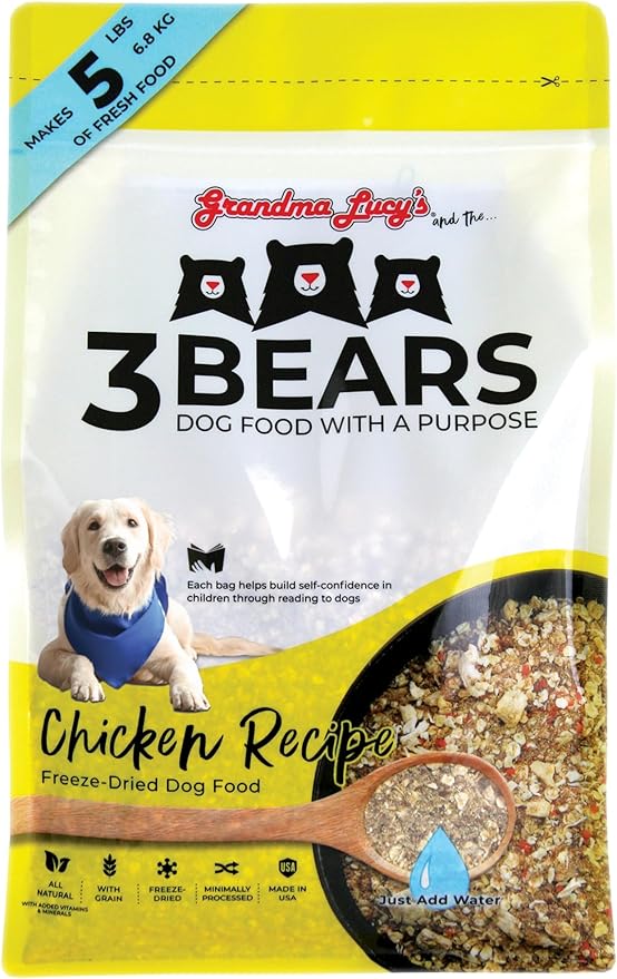 Grandma Lucy's 3 Bears Chicken Dog Food - 1lb