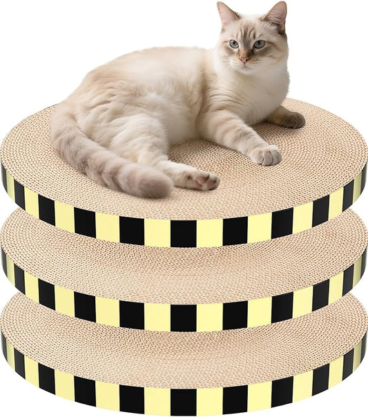 3 Pack Cat Scratcher Pad, Replacement Cardboard Cat Scratcher Pad, Relieves Stress, Supports Pet Behaviors, 3 Count