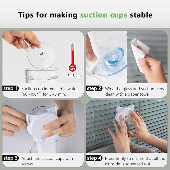 Cat Window Perch Cordless, Glow in The Dark & Stable Cat Beds- Breathable Window Hammock for Overlooking, Sunbathing and Climbing - Maximum Hold Up to 40lb(Light Grey)