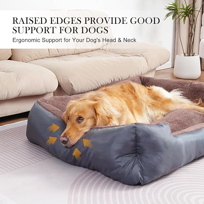 Dog Beds for Jumbo Dogs, Large Pet Beds Machine Washable, Soft Dog Sofa Bed with Non-Slip Bottom