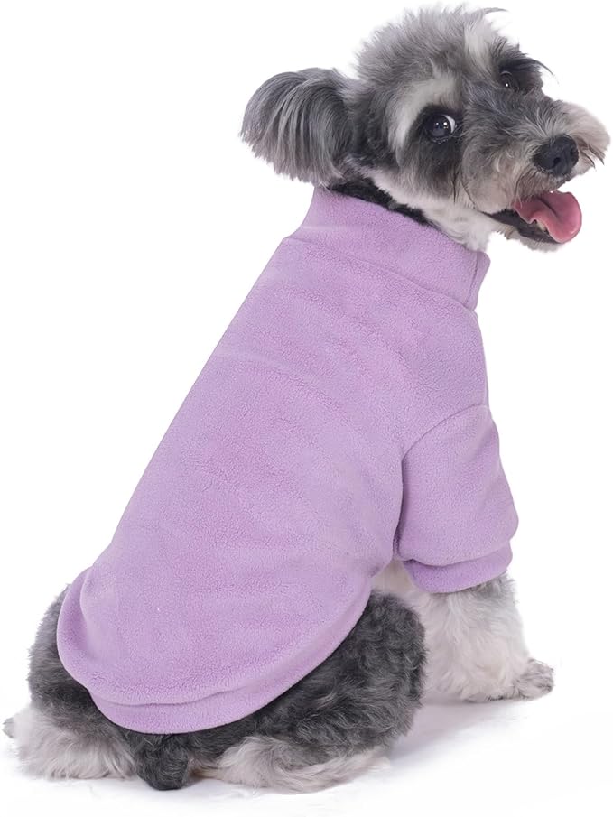 Dog Sweater, 3 Pack Dog Sweaters for Small Dogs Girl Boy, Ultra Soft Warm Puppy Clothes Dog Coat for Winter (Rose+Lt Pink+Lt Purple, Large)