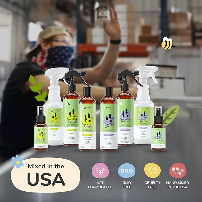 kin+kind Flea and Tick Shampoo for Dogs Vet Formulated - Plant Powered, Safe and Effective Dog Shampoo with Coconut and Olive Oil - Lavender Scent - Prevent Fleas and Ticks - Made in USA 12 fl oz