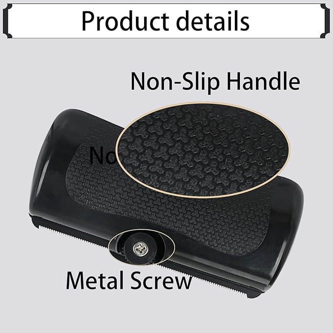 Cat and Dog Grooming Brush - Pet Removal Tool for Cats Dogs Rabbits Horses, Deshedding Brush for Loose Undercoat & Matted Fur (Black)