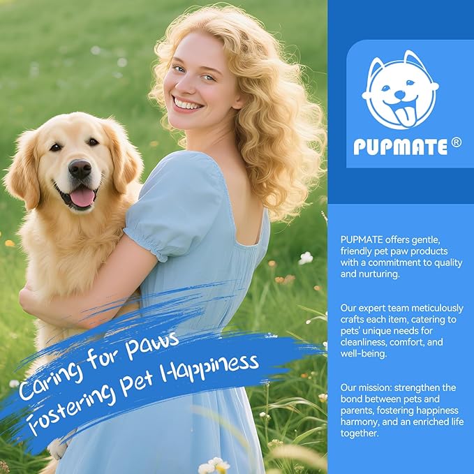 Paw Cleaner for Dogs & Cats,No-Rinse Foaming Dog Paw Cleaner Washer Cleanser,Hypoallergenic & pH-Balanced, 7 fl oz, with Scrubber Brush,Safe for Small, Medium & Large Pet, Puppy Clean Paws