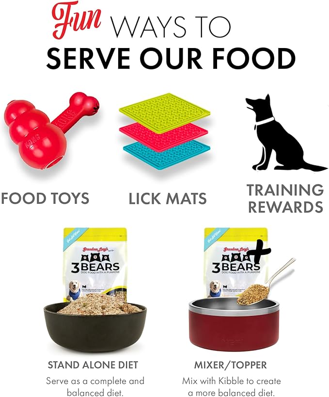 Grandma Lucy's 3 Bears Chicken Dog Food - 3lb