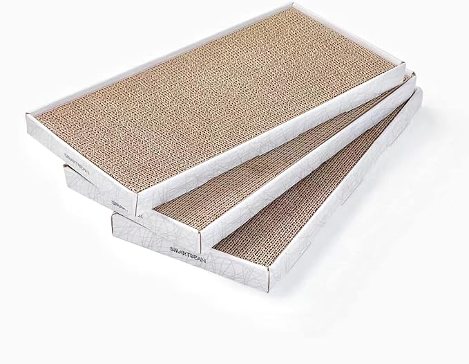 Cardboard Scratcher Pad Scratching Post:Smartbean 3PCS Cat Cardboard,Cat Scratch Pad,Cat Post,Double-Sided Design for Double Life…