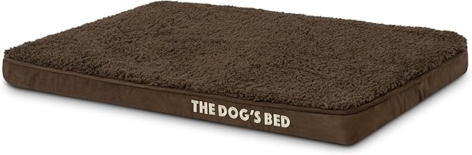 The Dog’s Bed Orthopedic Memory Foam Dog Bed, Small Brown Plush, Pain Relief for Arthritis, Hip & Elbow Dysplasia, Post Surgery, Lameness, Supportive, Calming, Waterproof Washable Cover
