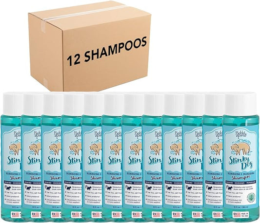 Bobbi Panter Dog Shampoo - Made in USA - All Natural Formula for Heavy Duty Deodorizing & Degreasing - Concentrated 25:1 for Professional Groomers - Fresh Clean Scent, 13 Oz (Case of 12)