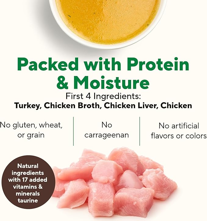 Dave's Pet Food Grain Free Wet Canned Cat Food (Turkey), Made in USA Naturally Healthy, Added Vitamins & Minerals, Gluten-Free, 12.5 oz Cans (12 Pack)