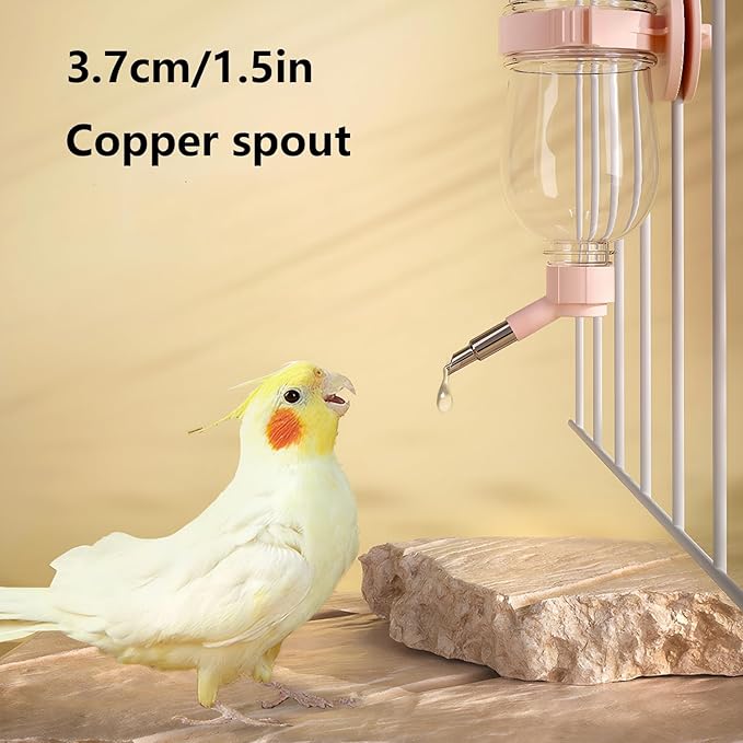 17oz/500ml No Drip Water Bottle for Small Animals – Perfect for Guinea Pigs, Rabbits, Chinchillas & Rodents – Easy Refill from Top, Also Suitable for Birds