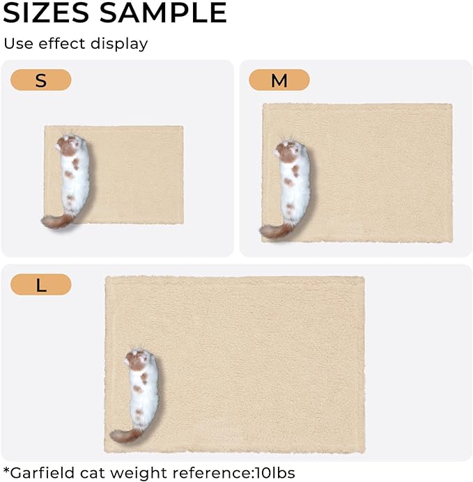 Luciphia Premium Fleece Dog Puppy Blanket Soft Pet Sherpa Calming Cat Blanket Throw for Small Medium Dog Cat(Beige,30x20 inches)