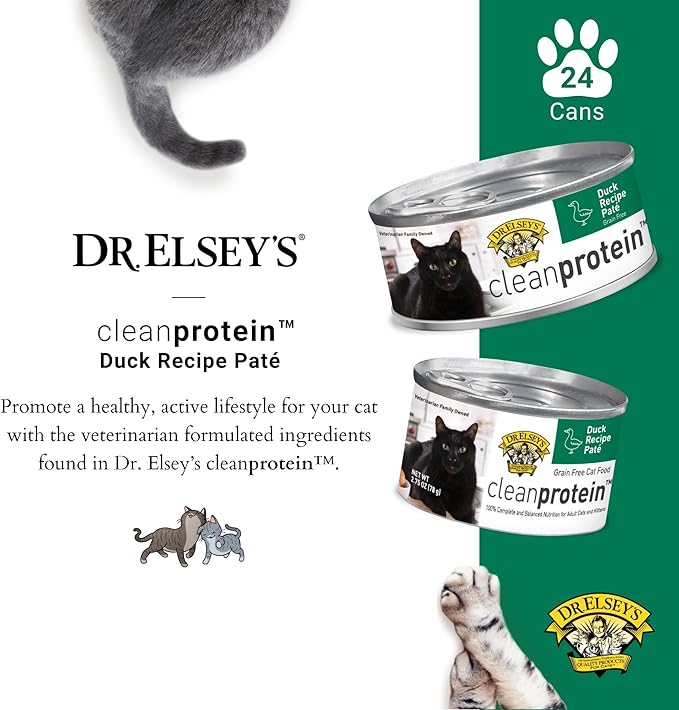 Dr. Elsey's cleanprotein Original Duck Recipe Wet Cat Food 2.75 oz