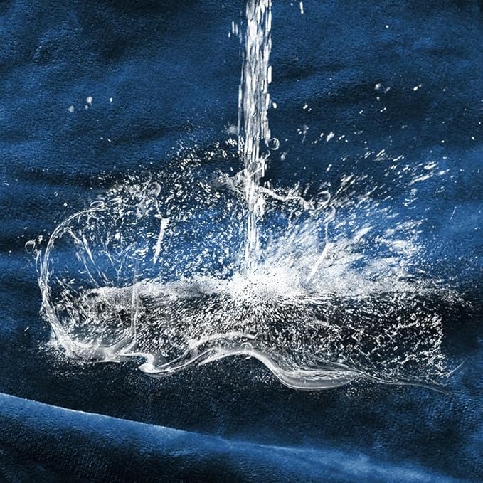 Waterproof Blanket for Bed Couch Sofa, Soft Liquid Pee Proof Pet Blanket for Dog Puppy Cat, Reversible Sherpa Fleece Furniture Protector (Navy Blue, 50x60 inches)