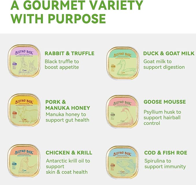 OPET Wet Cat Food Pate, Grain Free Wet Pate, Balanced Recipe Cat Can Food, Pork Flavor 1.41 Ounce 4 Pack of 4