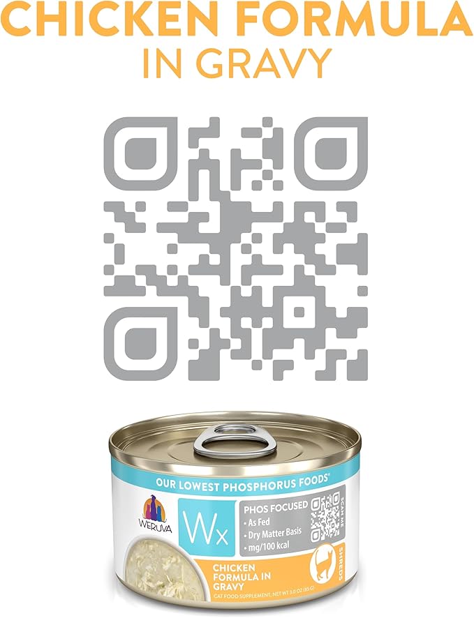 Weruva Wx Phos Focused Natural Wet Cat Food, Our Lowest Phosphorus Formulas