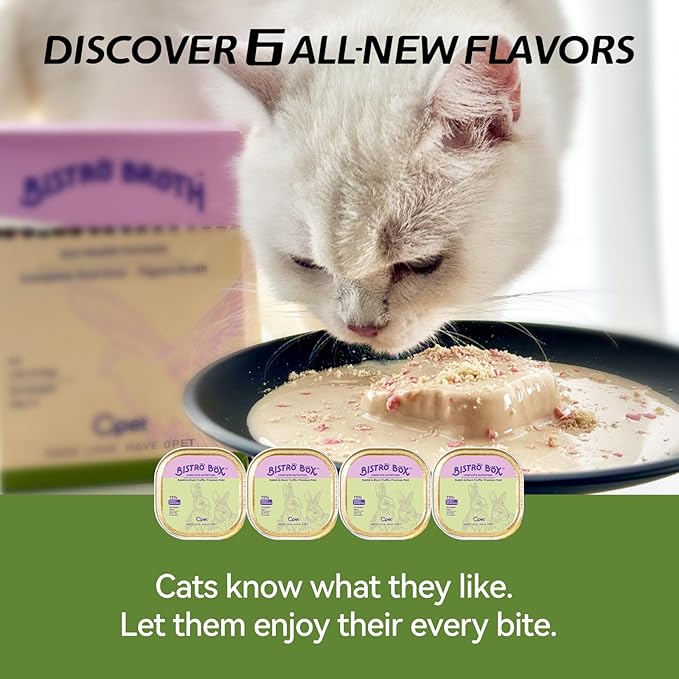 OPET Wet Cat Food Pate, Grain Free Wet Pate, Balanced Recipe Cat Can Food, Rabbit Flavor 1.41 Ounce Pack of 4