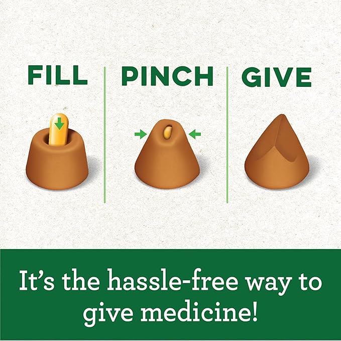 Greenies Feline Pill Pockets Treats for Cats Chicken Flavor - 1.6 oz. 45 Count (Pack of 6)