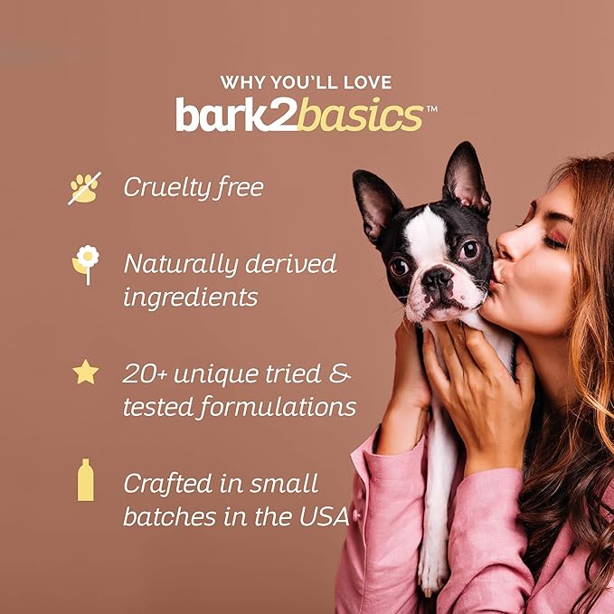 Bark2Basics Wild Berry Dog Shampoo, 1 Gallon | Unique Herbal Blend, Finest Natural Ingredients, Handcrafted, Soap-Free & Cruelty-Free, Protects and Nourishes Skin and Coat