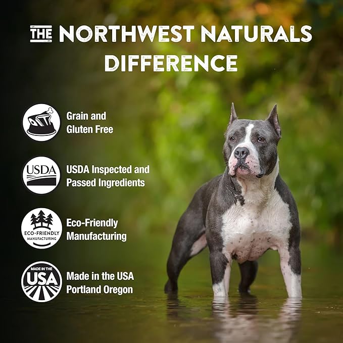 Northwest Naturals Freeze-Dried Lamb Dog Food - Bite-Sized Nuggets - Grain-Free, High-Protein, Raw Diet, Human-Grade, Limited Ingredients, All Natural, Nutrient-Dense, Healthy & Nutritious - 25 Oz