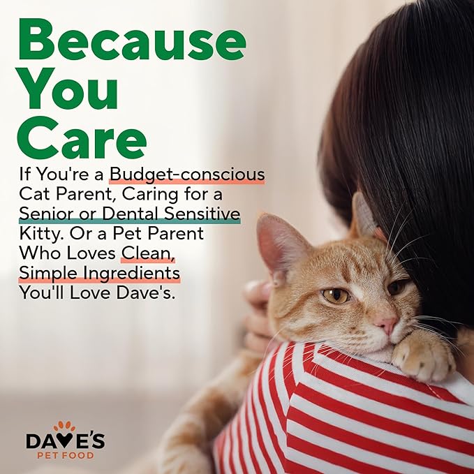 Dave's Pet Food Grain Free Wet Cat Food Pate (Turkey), Made in USA Naturally Healthy Canned, Added Vitamins & Minerals, Carrageenan-Free, 5.5 oz Cans (24 Pack)