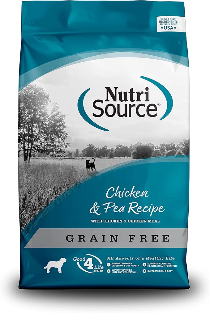 Tuffy'S Pet Food Nutrisource Grain Free Chicken Formula Dry Dog Food, 5-Pound