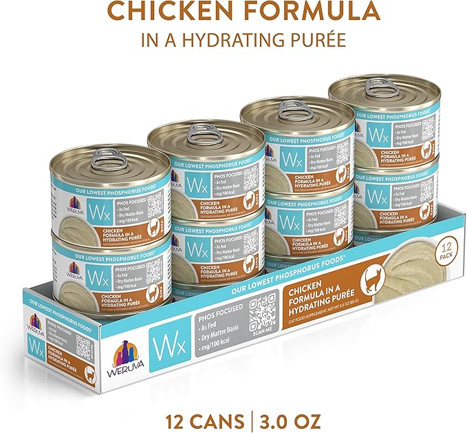 Weruva Wx Phos Focused Natural Wet Cat Food, Our Lowest Phosphorus Formulas