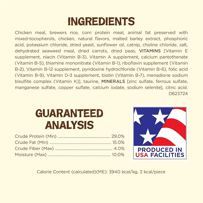 Purina Friskies Made in USA Facilities, Natural Cat Treats, Party Mix Natural Yums Catnip Flavor - 20 Ounce (Pack of 1)