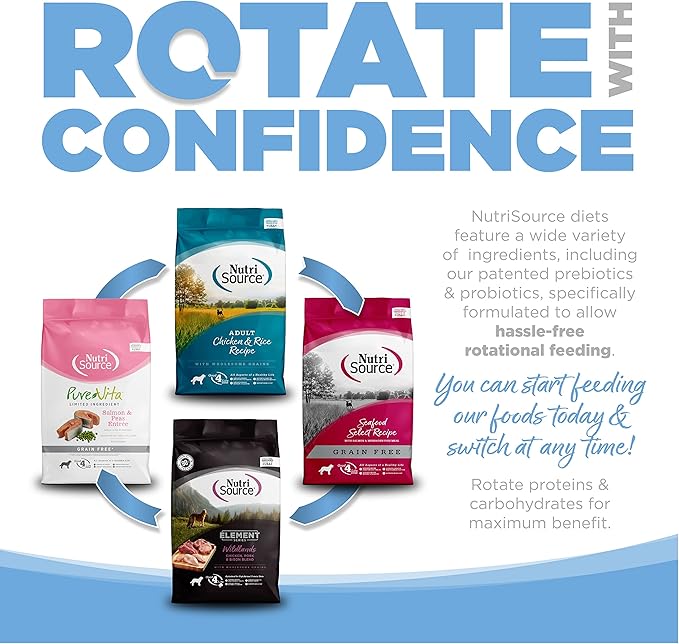 NutriSource Dry Dog Food for Large Breeds, Trout and Rice, 26LB