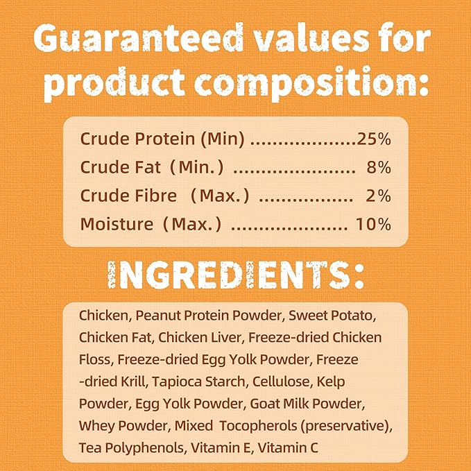 Just Try 16 OZ Krill & Chicken Cat Treats - Freeze-Dried Shrimp Snacks with Omega-3, Crunchy Cat Treats for Skin & Coat Health, Dental Care & Training Treats