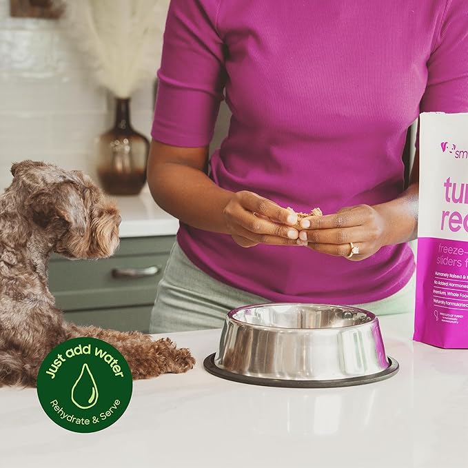 smallbatch Pets Freeze Dried Raw Dog Food, Beef Recipe, 25 oz, Organic High Protein Dog Food, Grain Free, Made in The USA, Humanely Raised Meat, Single Protein, for Picky Eaters, Hydrate & Serve