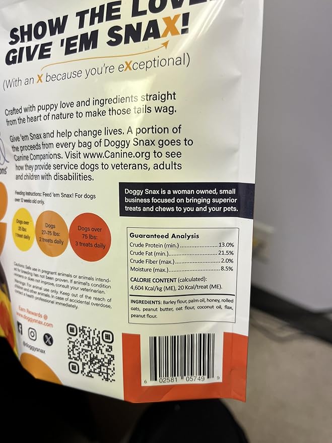 Bee Better Peanut Butter and Honey Dog Biscuits Made with Natural Ingredients and no Wheat, Corn, or Soy. No Artificial Ingredients, Colors, Flavors or preservatives.