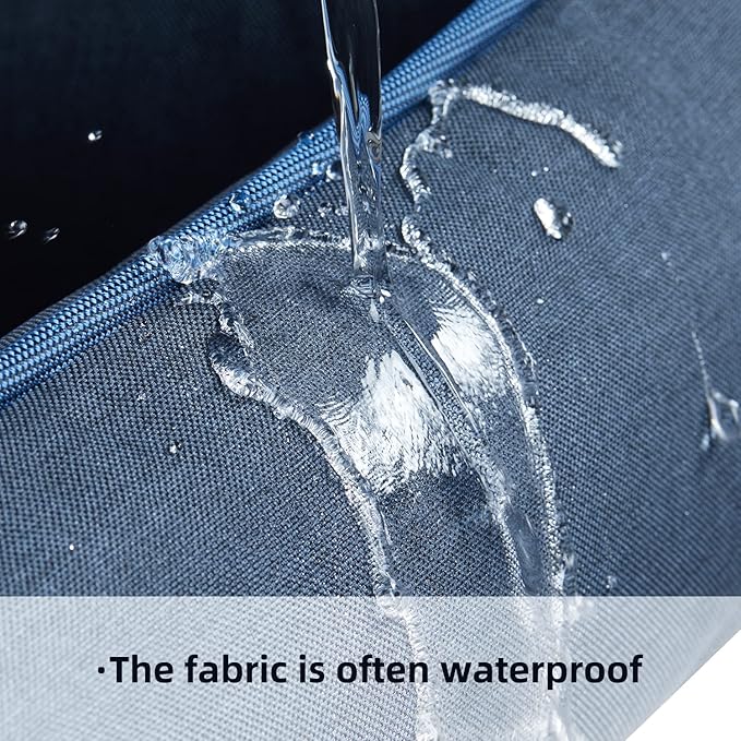 Orthopedic Dog Beds for Medium Dogs, Durable Egg Crate Foam Sofa Dog Bed wit Washable Removable Cover,Waterproof Lining,Pet Bed for Large Dogs (Navy Blue, 26.4" L x 21.7" W x 6.2" Th)