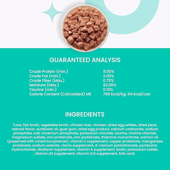 I and love and you Wet Cat Food - Tuna Fintastic Stew - Tuna Recipe, Grain Free, Filler Free, 3oz Pack of 24 Cans