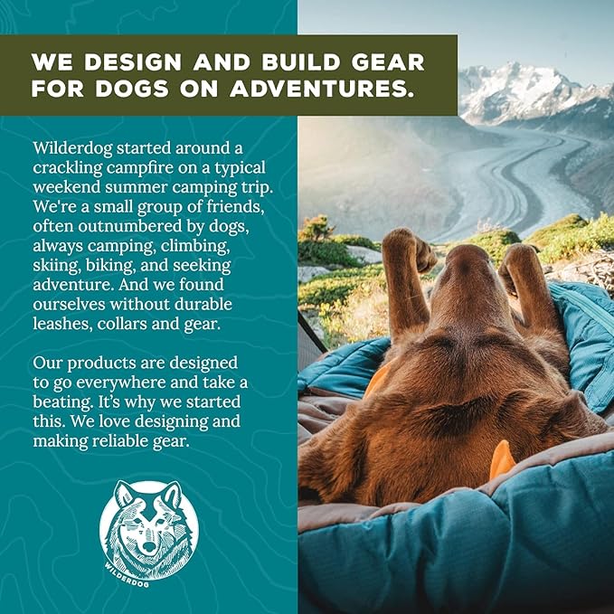 Wilderdog Dog Bandana with Lightweight Quick Drying Poly-Blend Mesh Material in Off The Chain