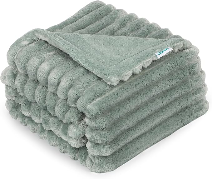 Waterproof Dog Blanket, Soft Fleece Blanket for Couch Protector, Reversible Pet Blankets Furniture Protector Cover for Small Medium Large Dogs Cats (Green, 50"x60")