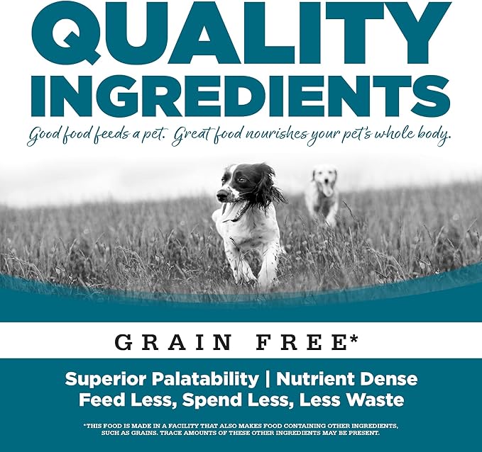 NutriSource Grain Free Dry Dog Food, Chicken and Peas, 12LB