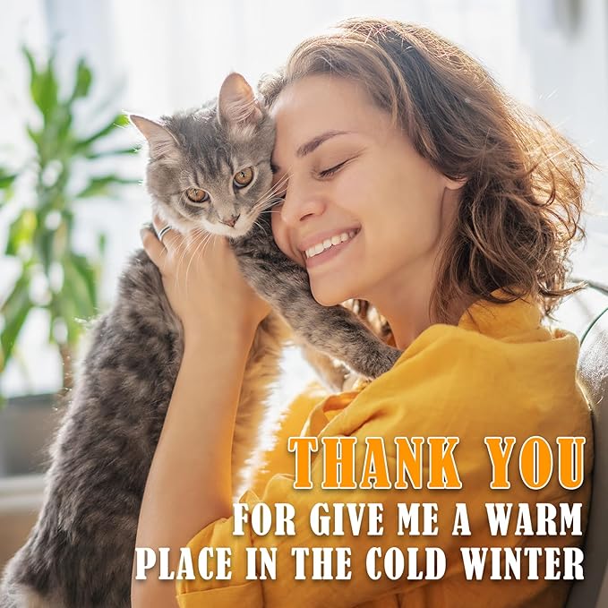 Kiroto Outdoor Pet Heating Pad for Cat Dog, Heated Mat with Waterproof Cover and Automatic Temperature Control, Suitable for Cat Houses, Dog Houses, Small Beds, Porches, 20'' x 16'',Gray