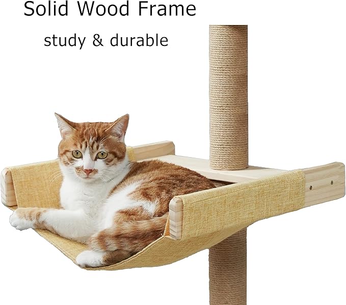 Hammock for Cat Window Tree Accessory Fit for Multi Cats Familes Window Cat Perch for Lounge
