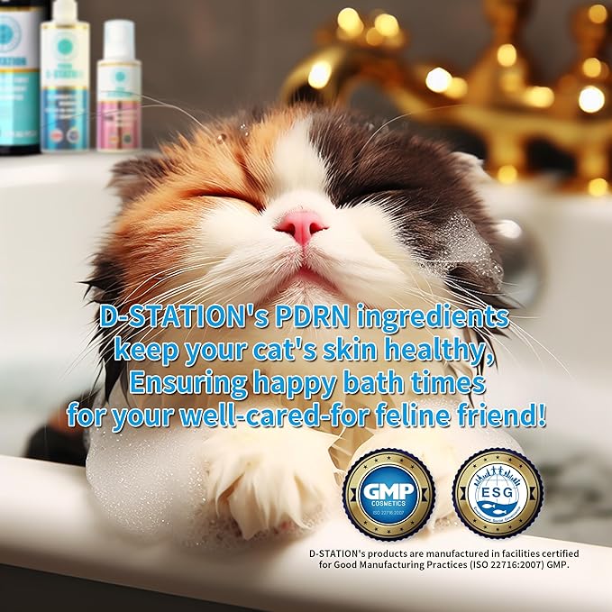 PDRN Volume Up & Shine Pet Shampoo - Contains PDRN & Manuka Honey - Enhances Skin Health, Moisturizes, Relieves Itching, Prevents Odor, Enhances Volume, and Gives Coat Shine for Dogs and Cats. 10.1 oz