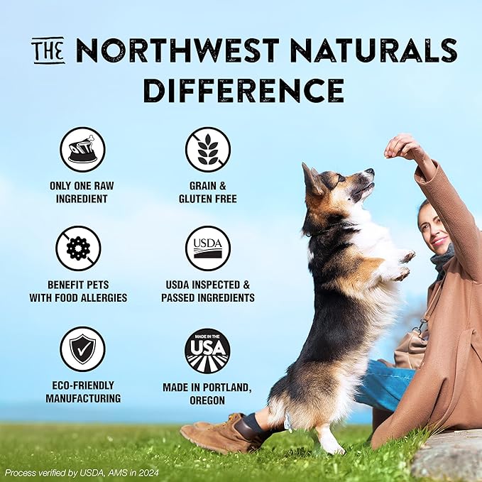 Northwest Naturals Raw Rewards Freeze-Dried Beef Liver Treats for Dogs and Cats - Bite-Sized Pieces - Healthy, 1 Ingredient, Human Grade Pet Food, All Natural, Proudly Made in USA, 10 Oz