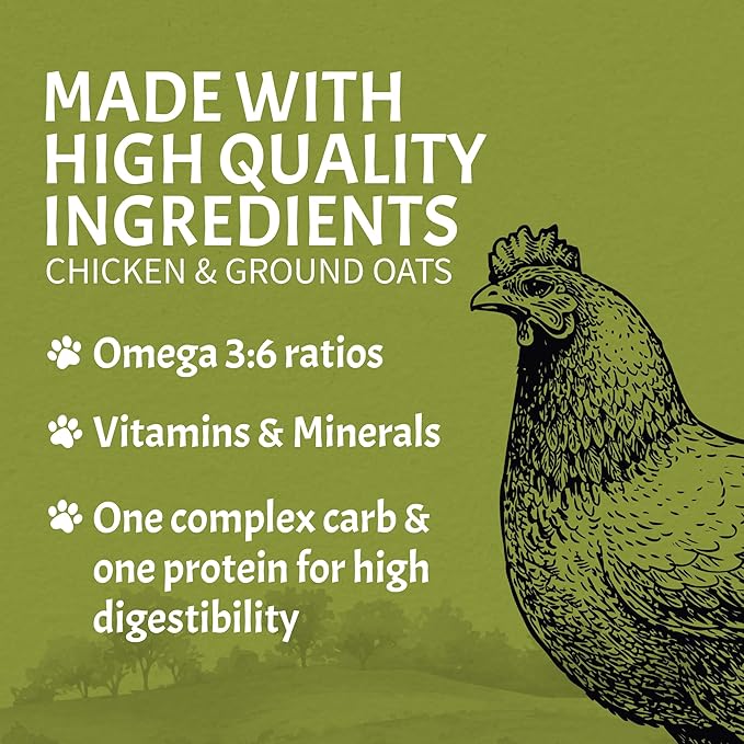 Canine Caviar - Small Breed: Chicken & Whole Ground Oats, Alkaline Dry Dog Food, Limited Ingredients, Gluten-Free, Based on Science & Research, Veterinary Alternative Diet (22 Pound Bag)