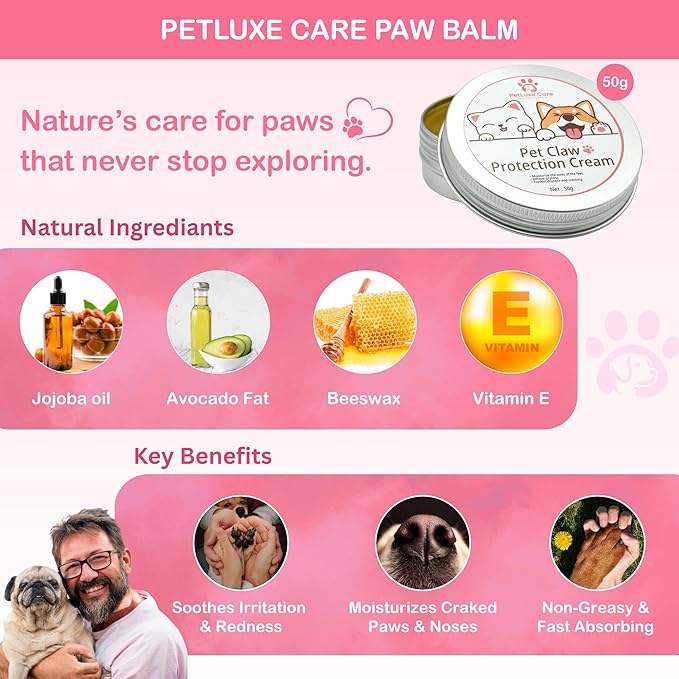 Dog Paw Washer Kit - Includes Paw Cleaner Cup, Towel, Pet Bath Brush & Moisturizing Balm - Dog Foot Washer for Muddy Paws, ideal for Small & Medium Dogs (Pink, Small)