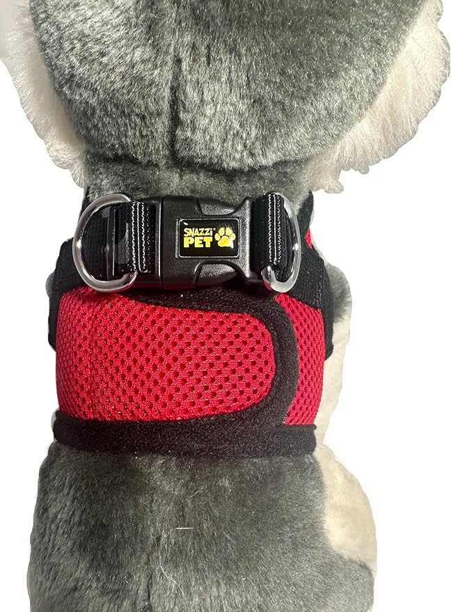 Soft No Pull Step-in Dog Harness Small Dog XXS XS Vest for Teacup, Chihuahua, Yorkie, Pomeranian Dog Vest Harness for Puppy Comfy Red Mesh for Puppies (XL 17.5"-19.5" 13-17 lbs)