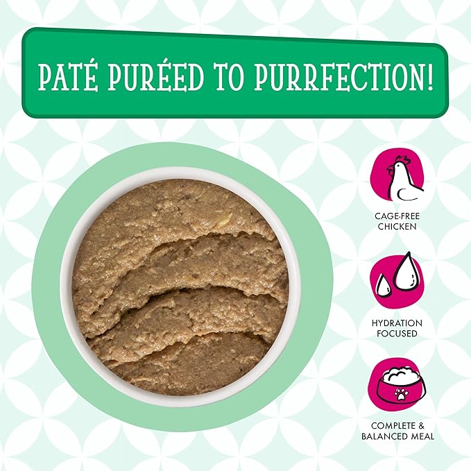 Weruva Cats in The Kitchen Slide N' Serve Grain-Free Natural Wet Pate Cat Food Pouches, Meowiss Bueller, 3oz Pouch (Pack of 12)